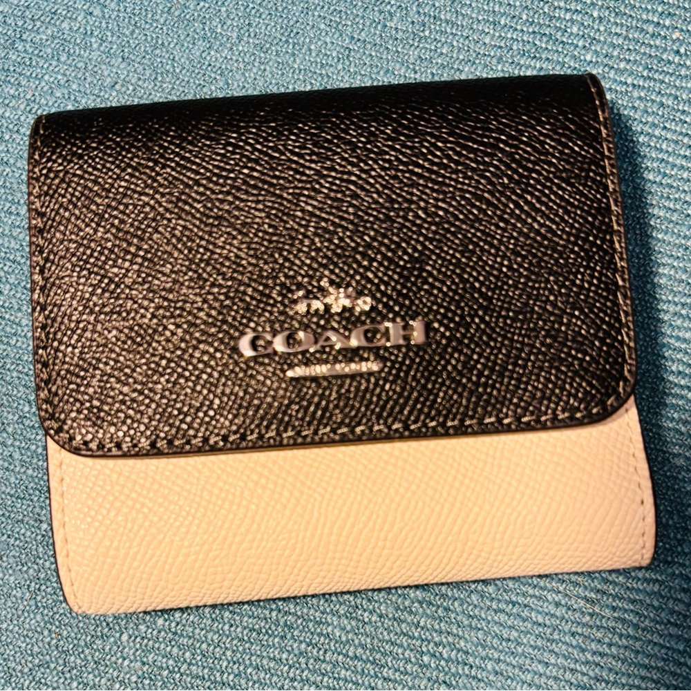 Coach Two Tone Tri-fold Wallet Women’s
